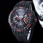 Roger Dubuis Factory Excalibur Black Steel Case with with different colored numbers Diameter 46mm Watch